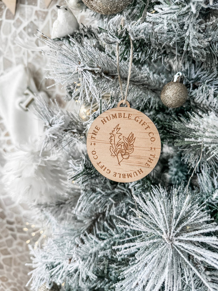 Business Logo Tree Ornament - The Humble Gift Co.