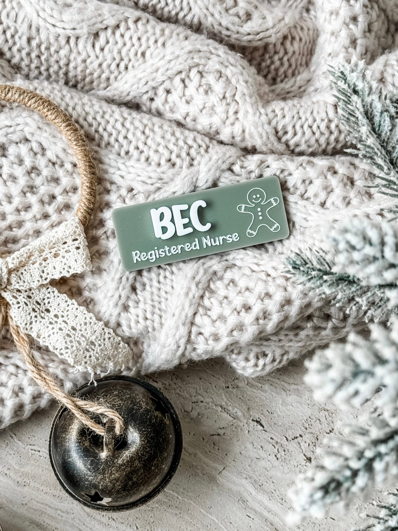 Christmas Name Badge with Occupation - The Humble Gift Co.