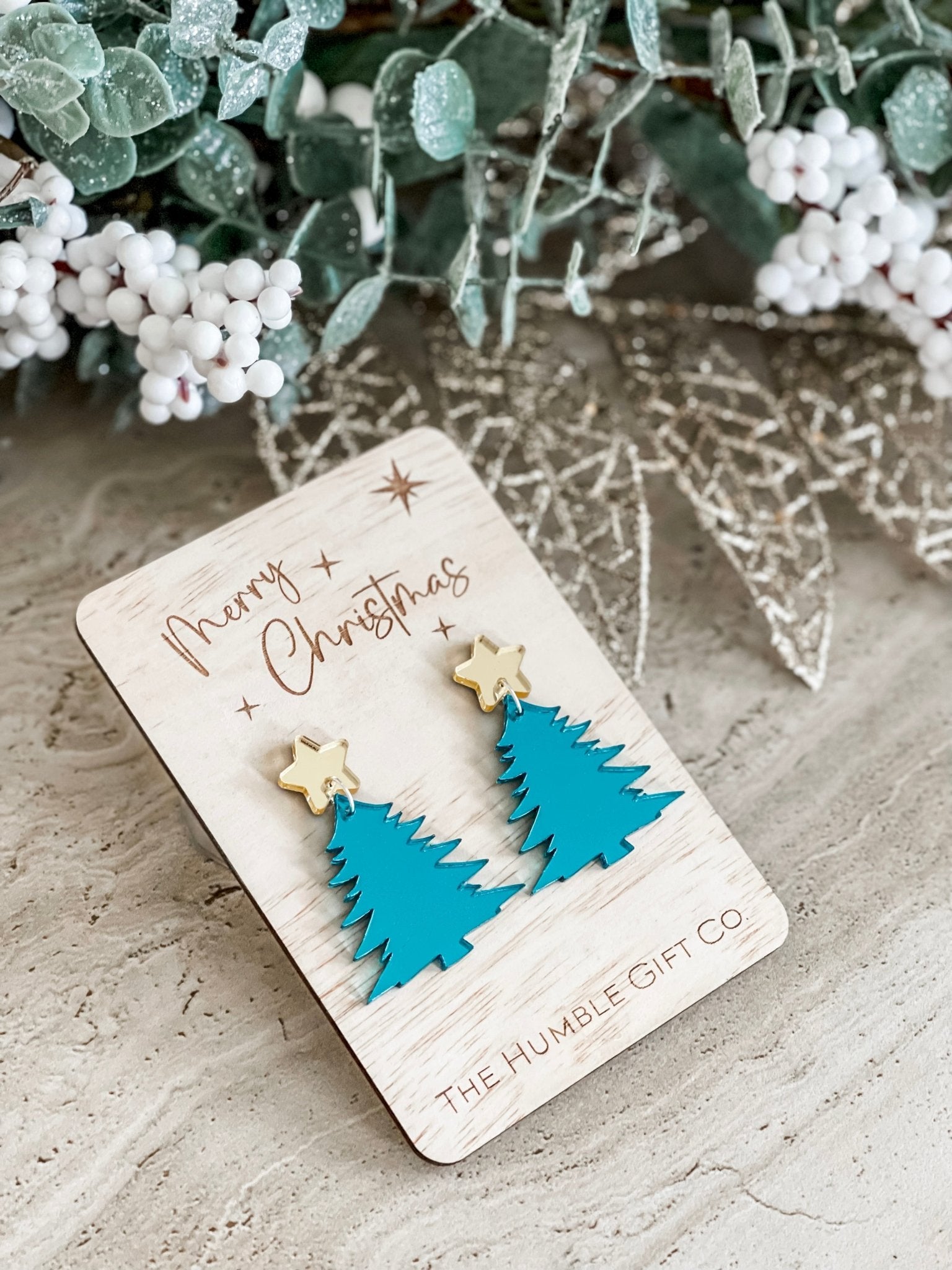 Christmas Tree Earrings - The Humble Gift Co.