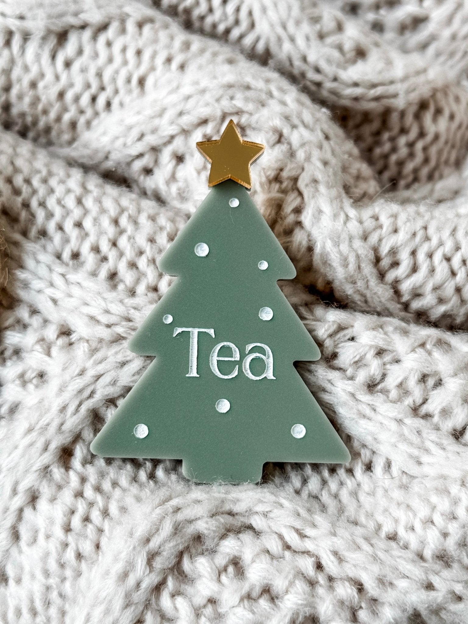 Christmas Tree Name Badge - The Humble Gift Co.