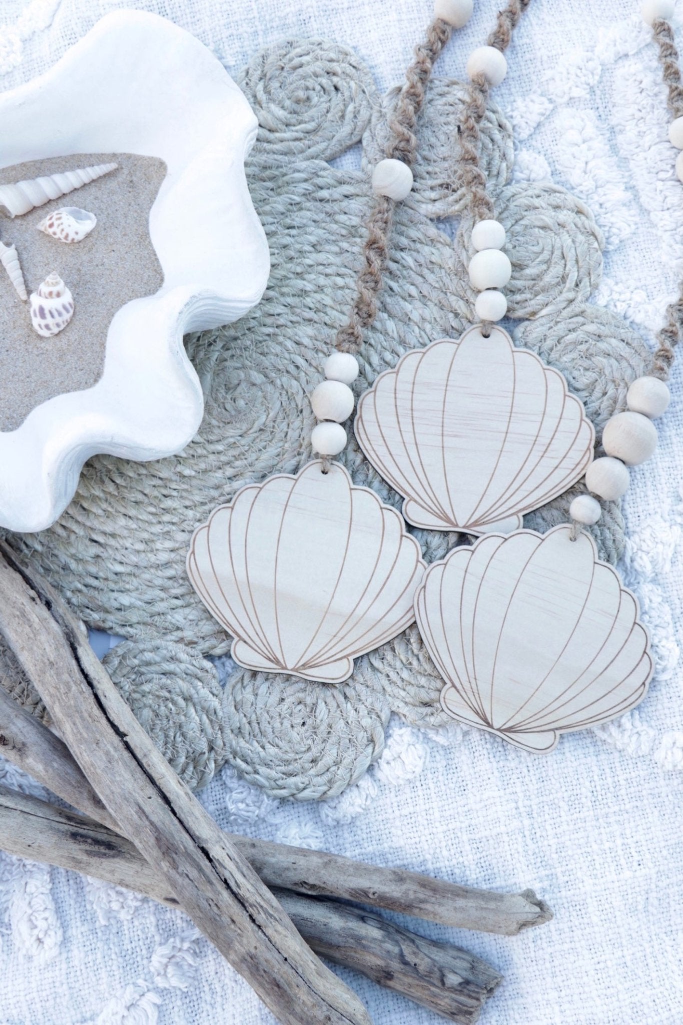 Clam Shell Hanger | Beach Home Decor – The Humble Gift Co.