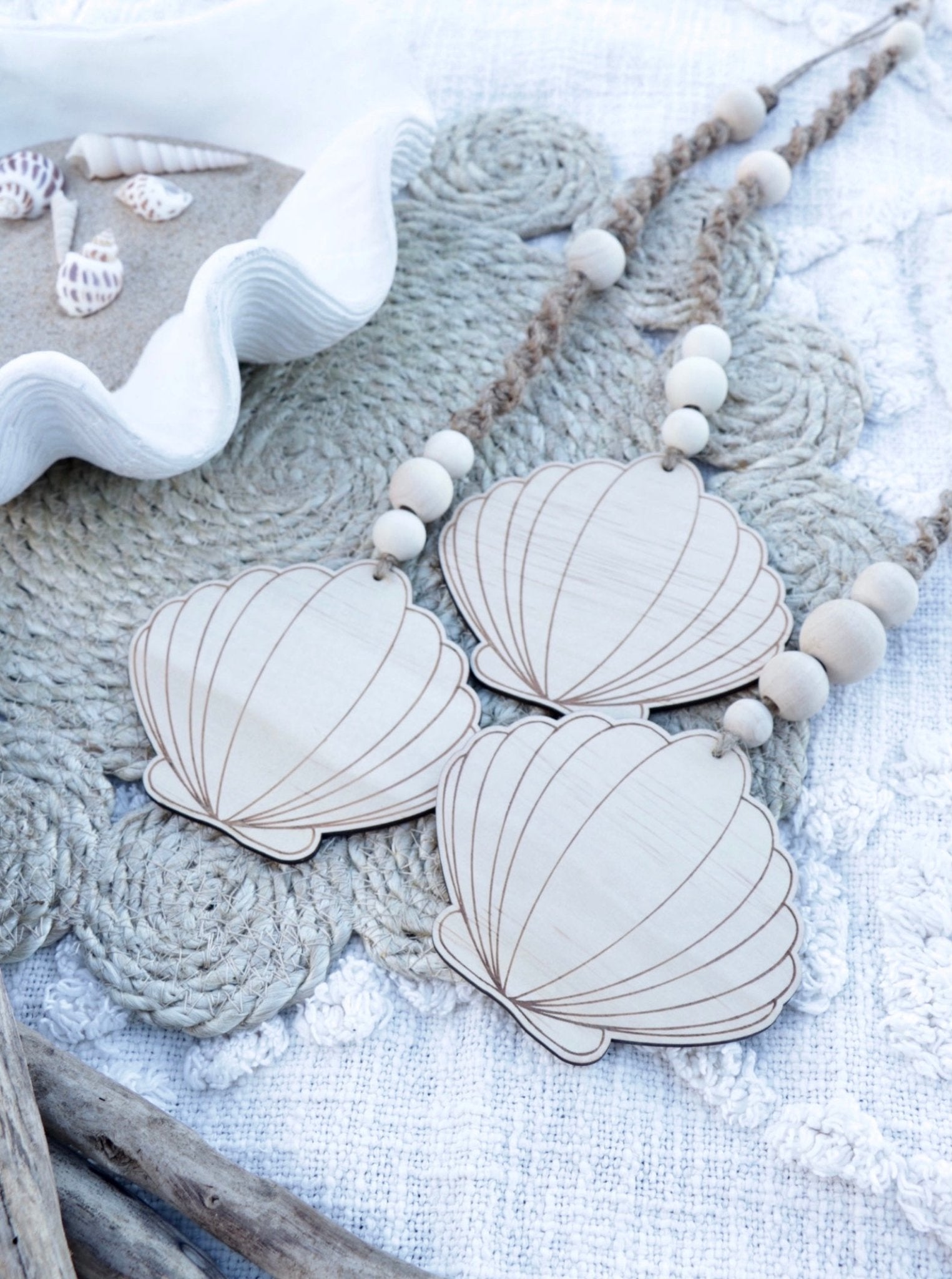 Clam Shell Hanger | Beach Home Decor – The Humble Gift Co.