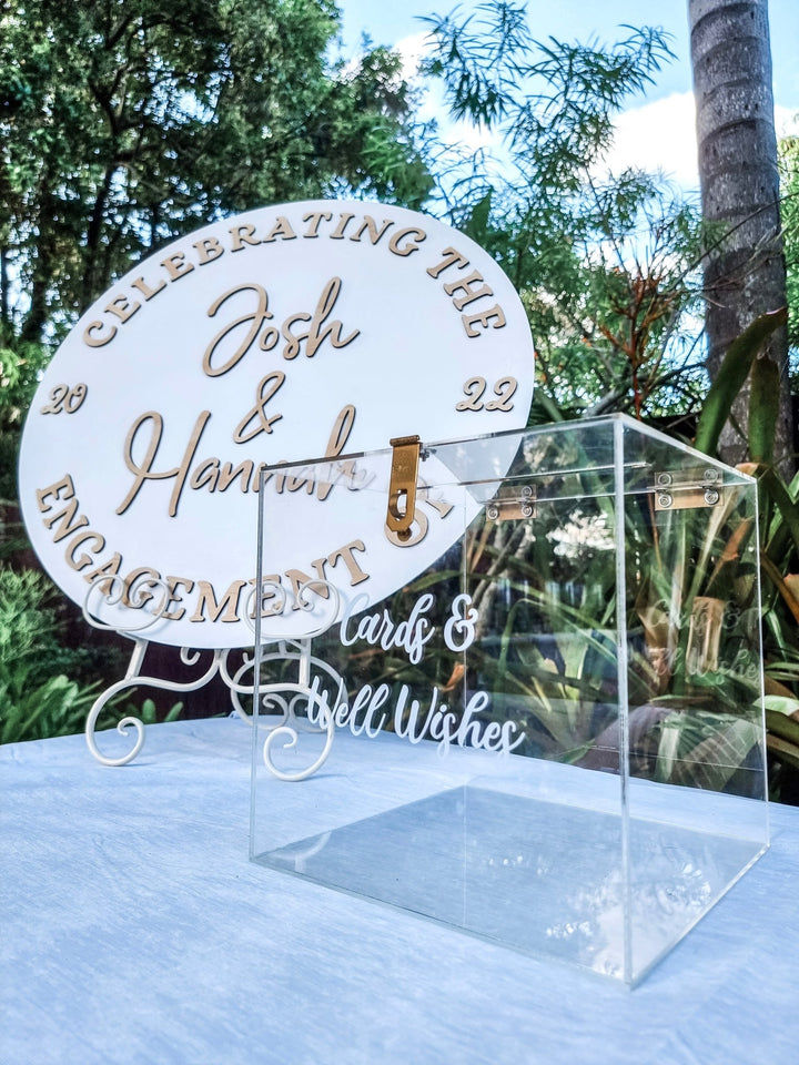 Clear Acrylic Wedding Wishing Well - The Humble Gift Co.