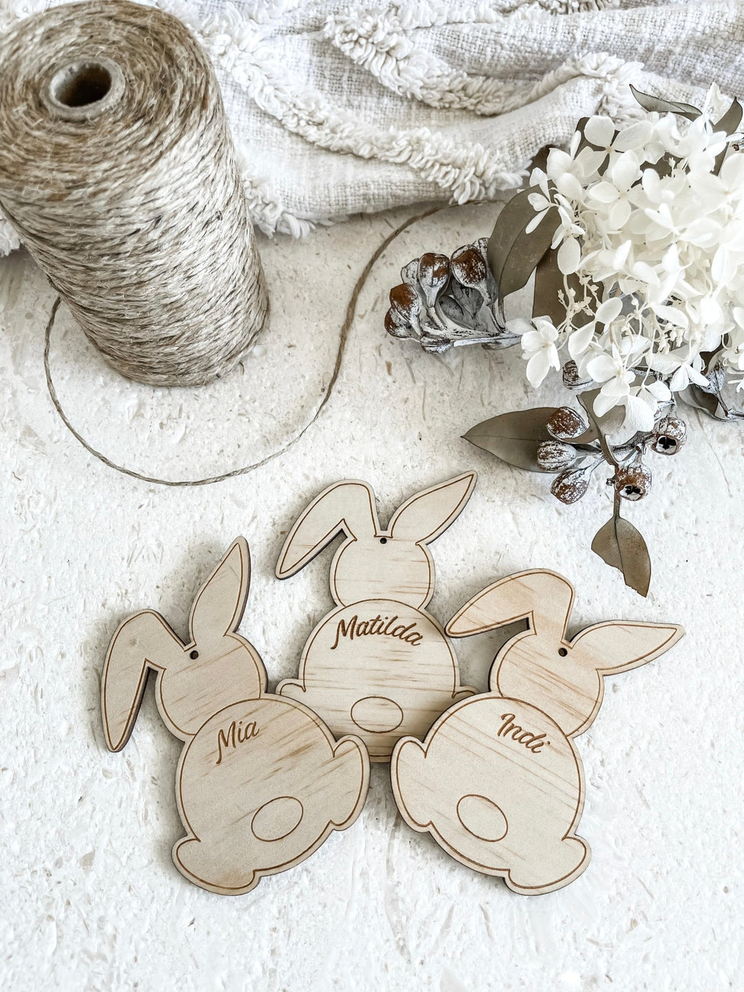 Easter Bunny name tag - The Humble Gift Co.