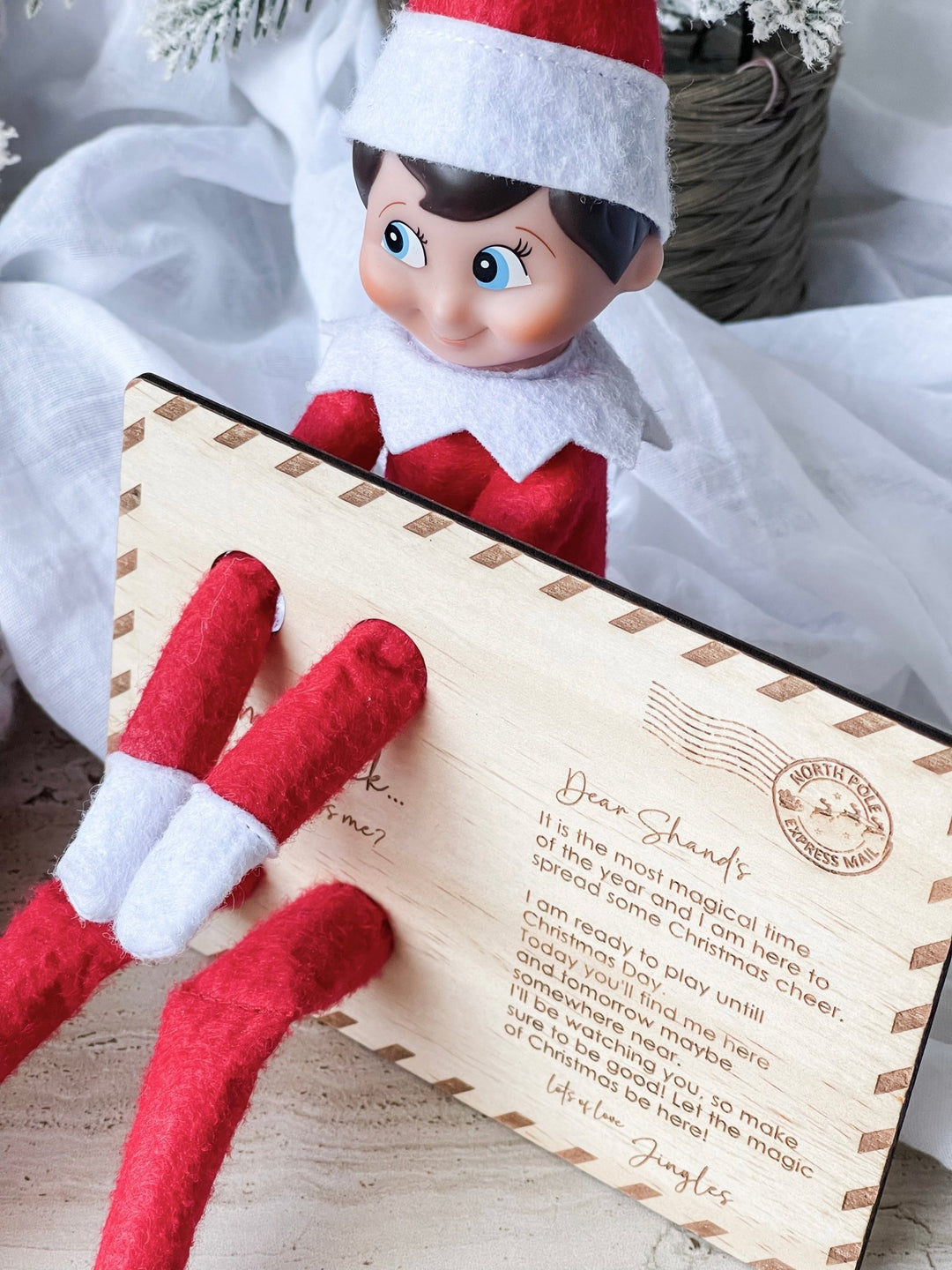 Elf on the Shelf "Nice" Postcard - The Humble Gift Co.