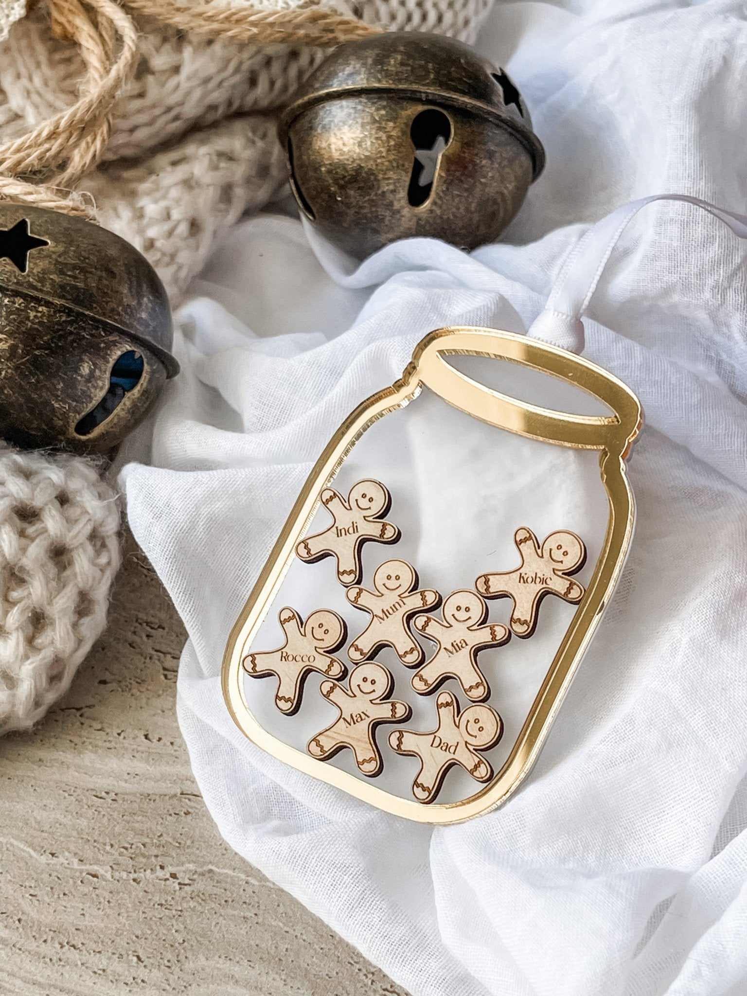 Gingerbread in Jar Christmas Ornament - The Humble Gift Co.