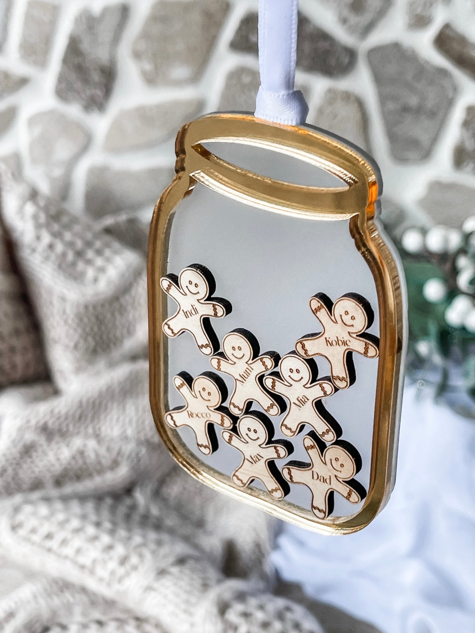 Gingerbread in Jar Christmas Ornament - The Humble Gift Co.