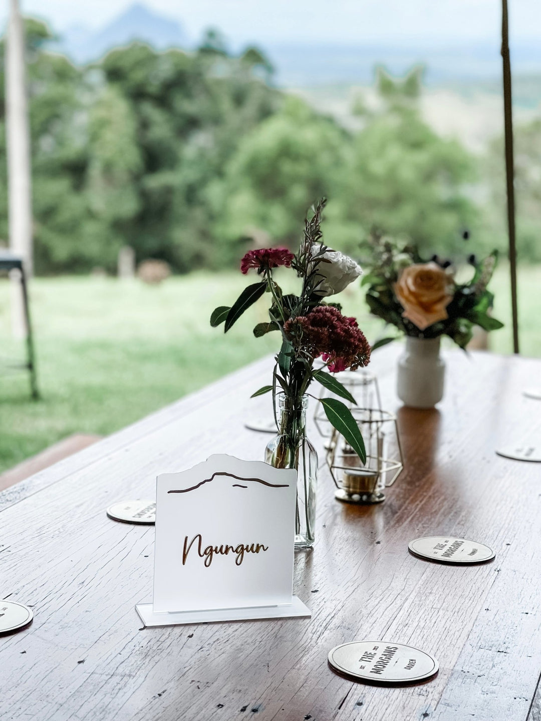 Glasshouse Mountain Table Numbers - The Humble Gift Co.