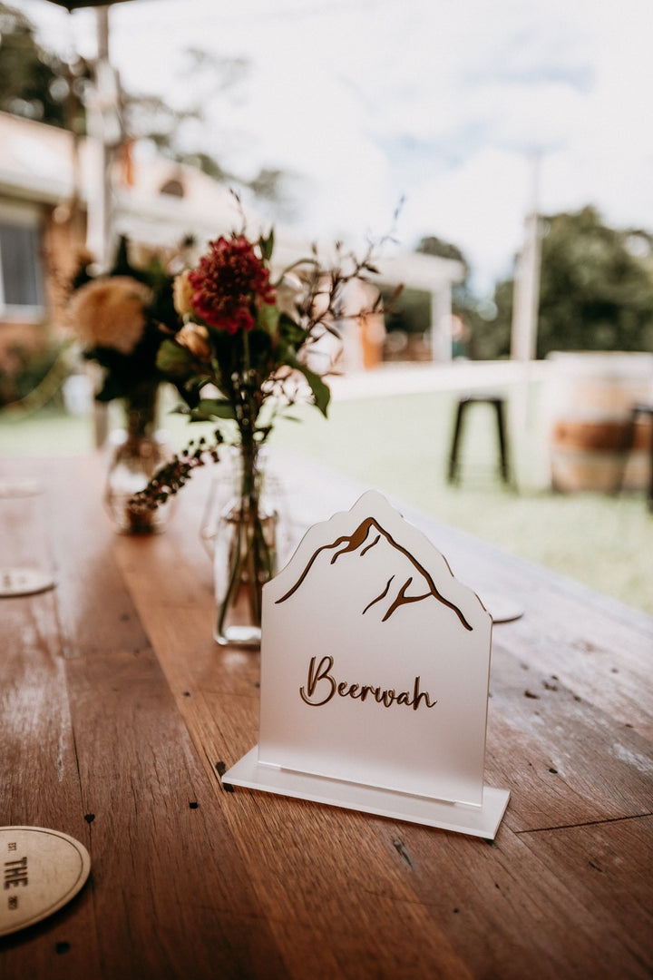 Glasshouse Mountain Table Numbers - The Humble Gift Co.