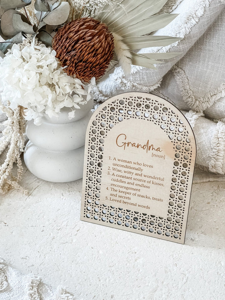 Grandma Definition Plaque Decor - The Humble Gift Co.