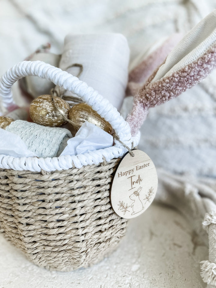 Happy Easter Personalised Name Tag - The Humble Gift Co.