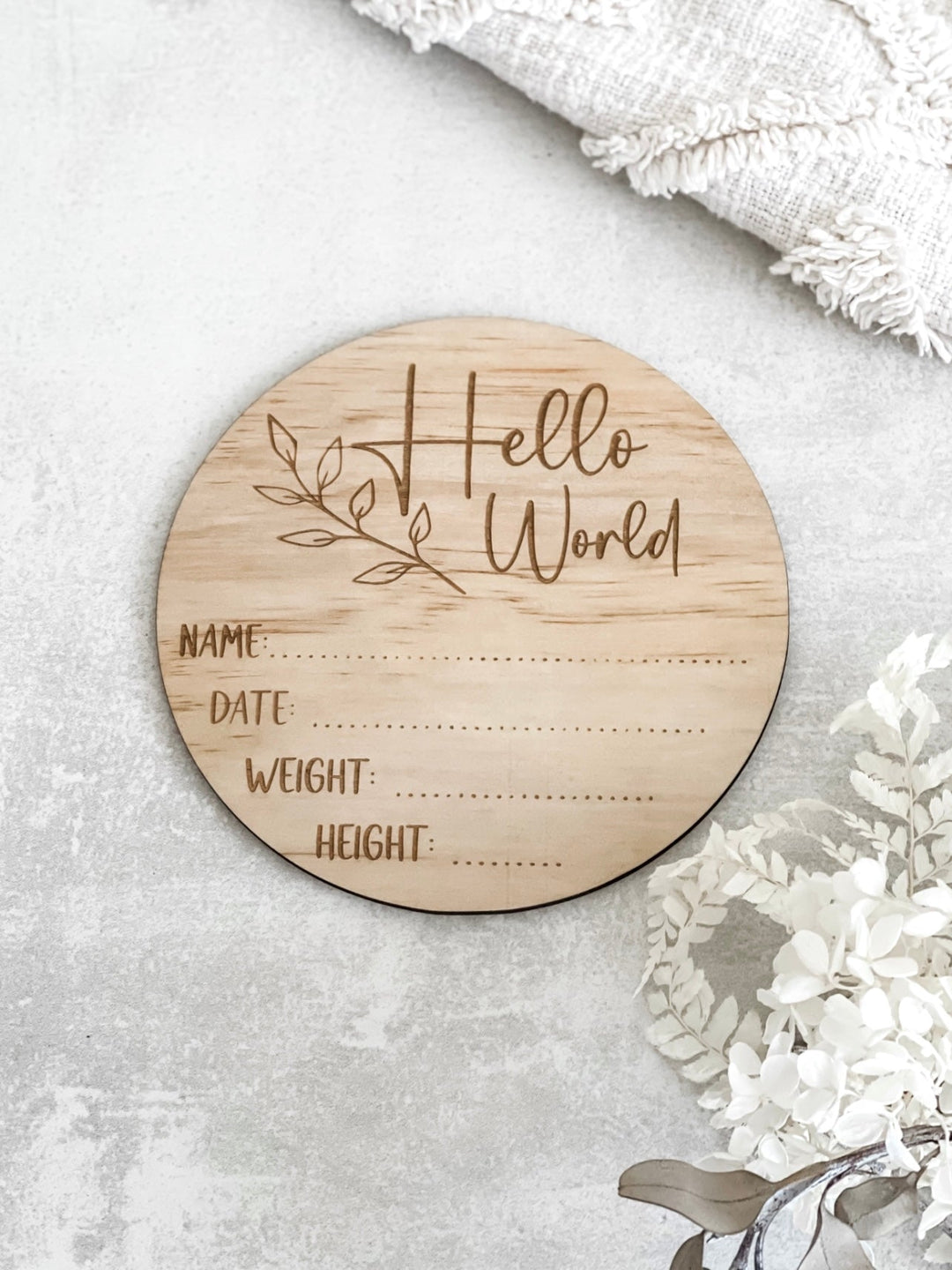 Hello World - Announcement plaque - The Humble Gift Co.