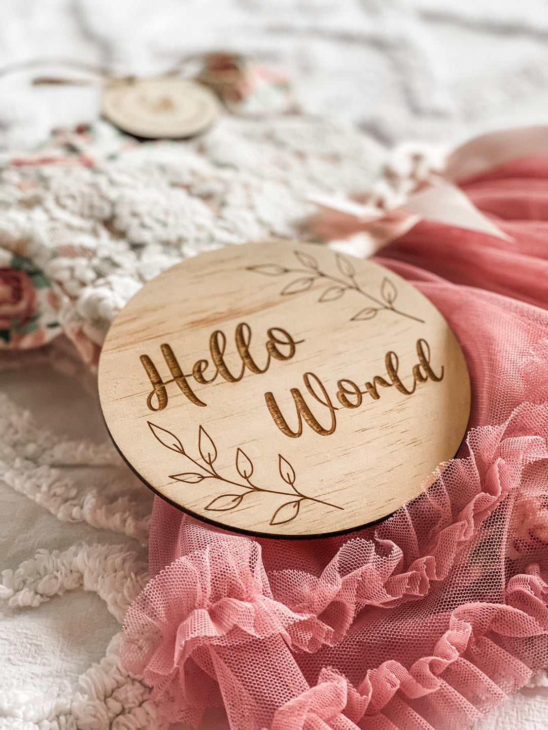 Hello World Baby Plaque - The Humble Gift Co.