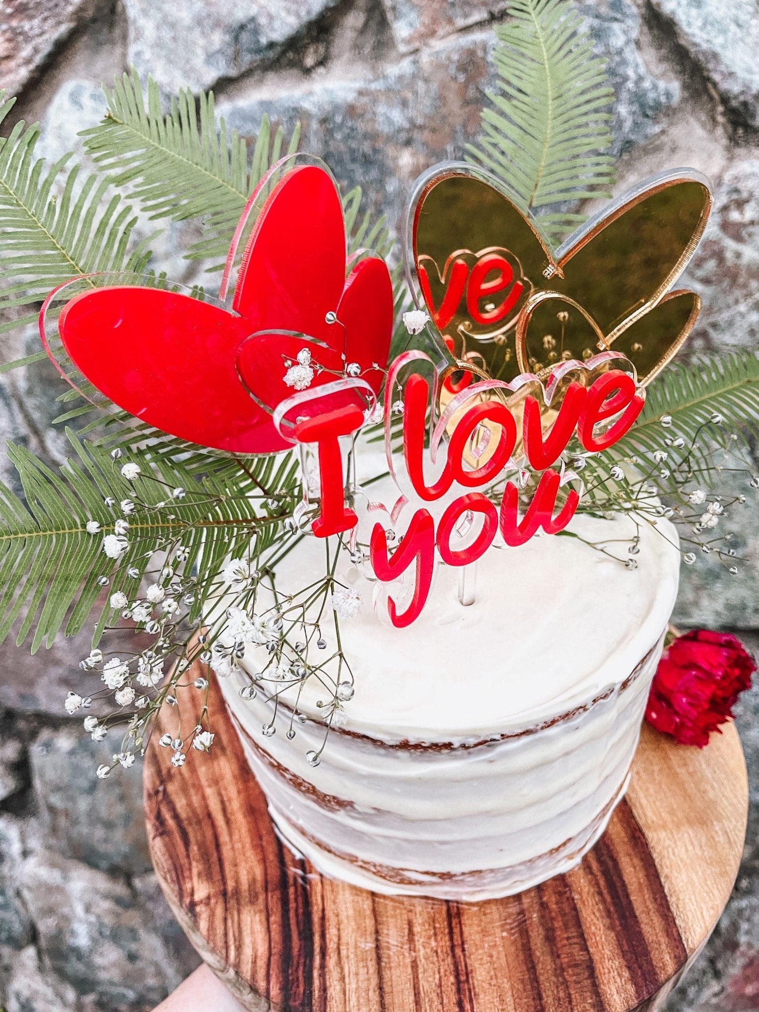 I love you Cake Topper - The Humble Gift Co.