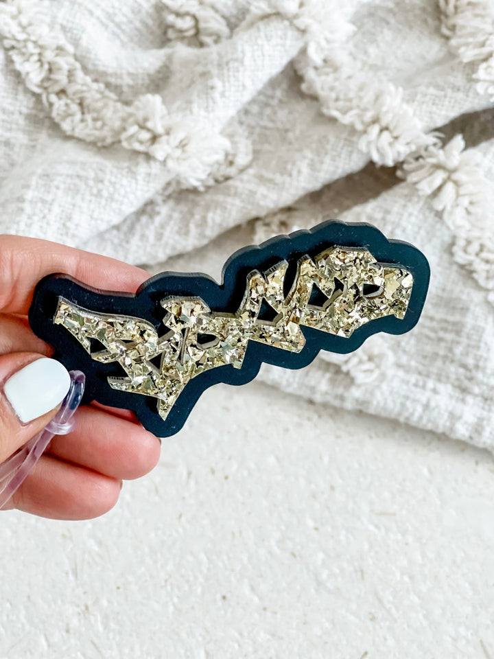 Layered Acrylic Bag Tags - Street Style Font - The Humble Gift Co.
