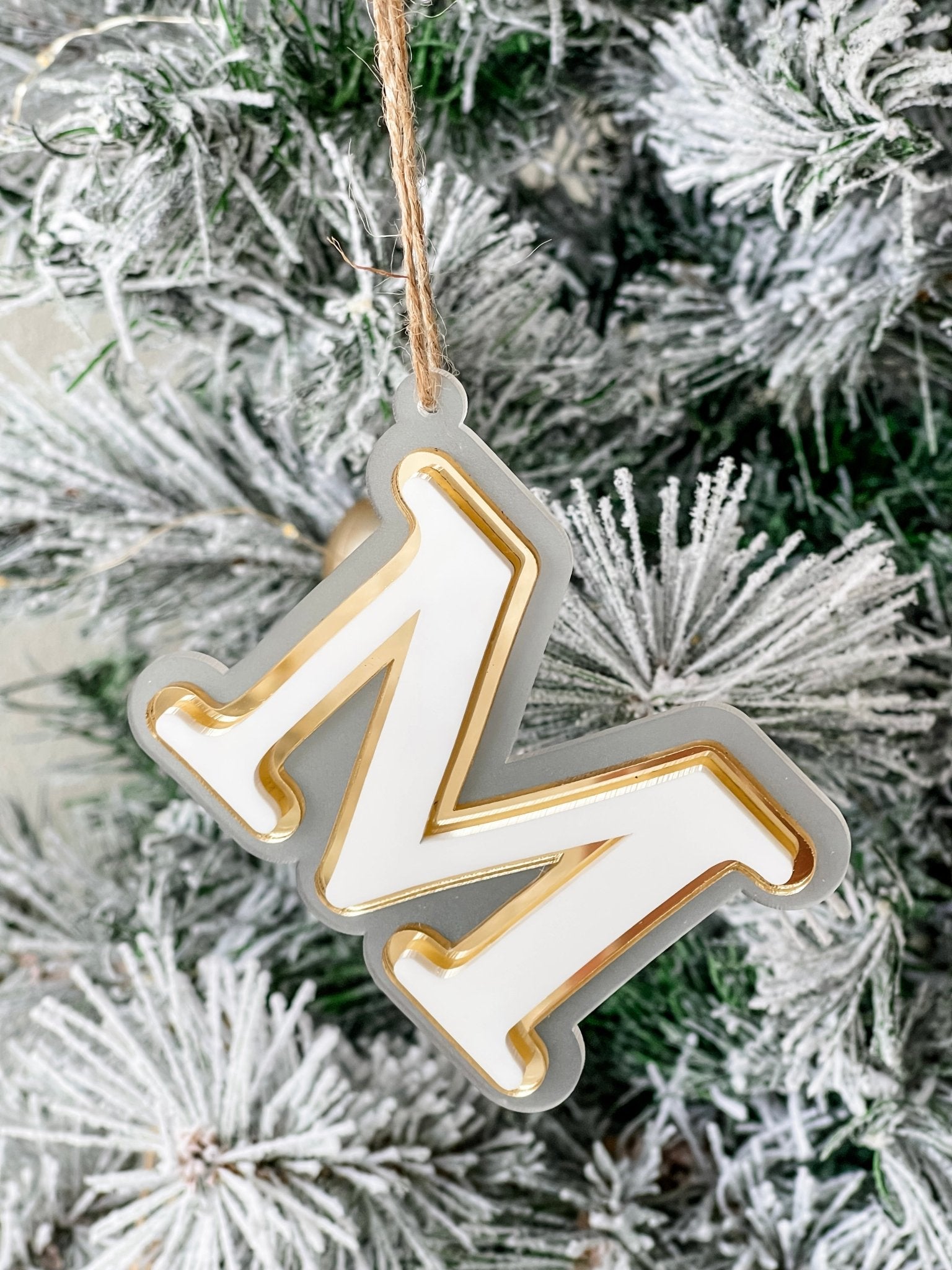 Magic Style Triple Layer Letter Ornament - The Humble Gift Co.