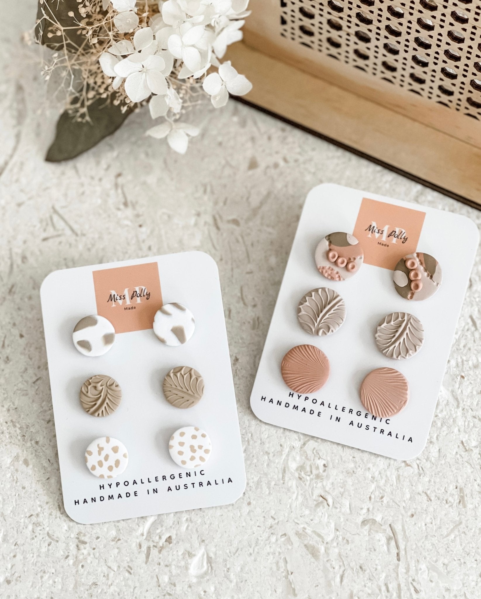 Miss Polly Made - Blush Stud Pack - The Humble Gift Co.
