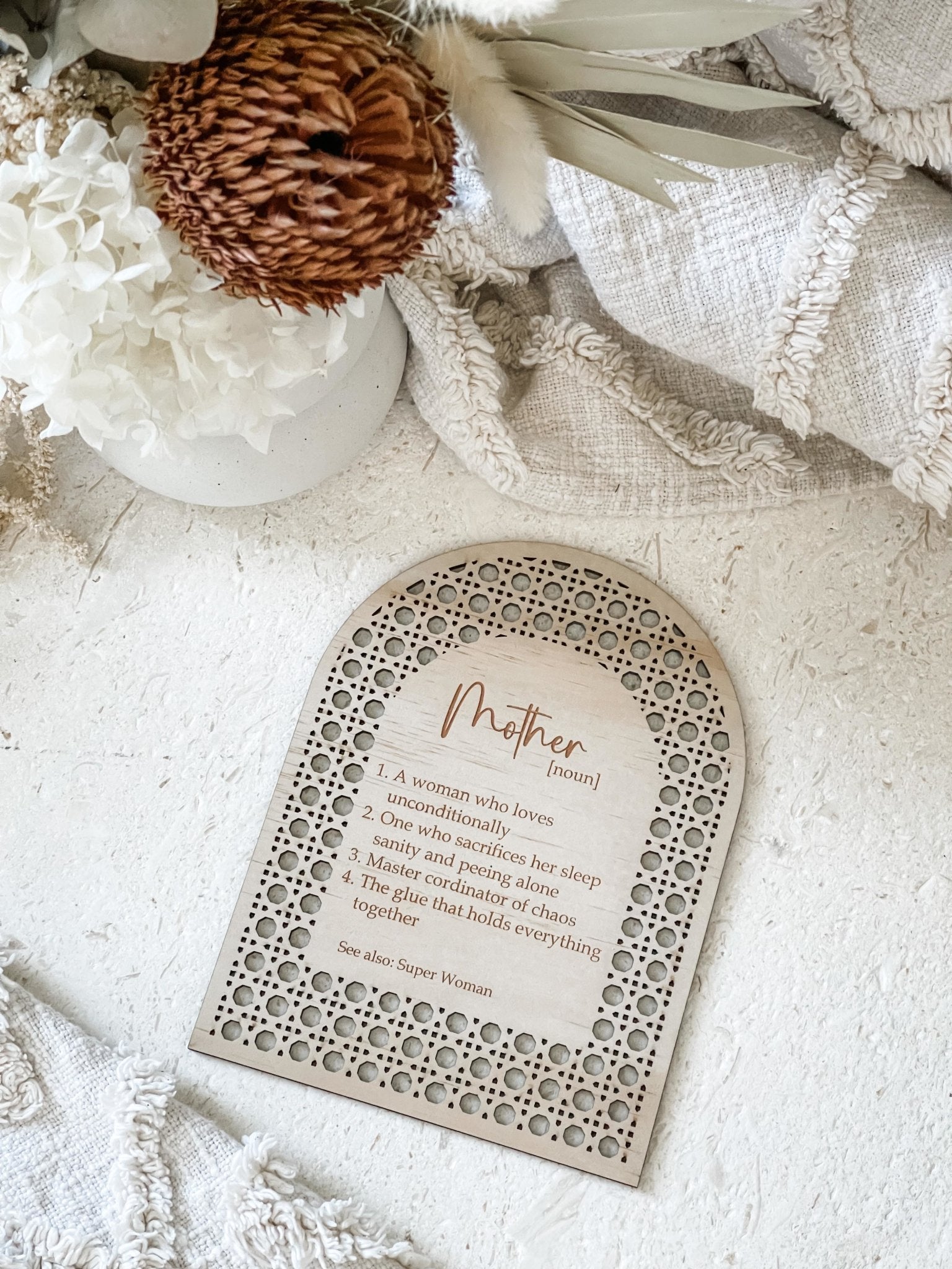 Mother Definition Plaque Decor - The Humble Gift Co.