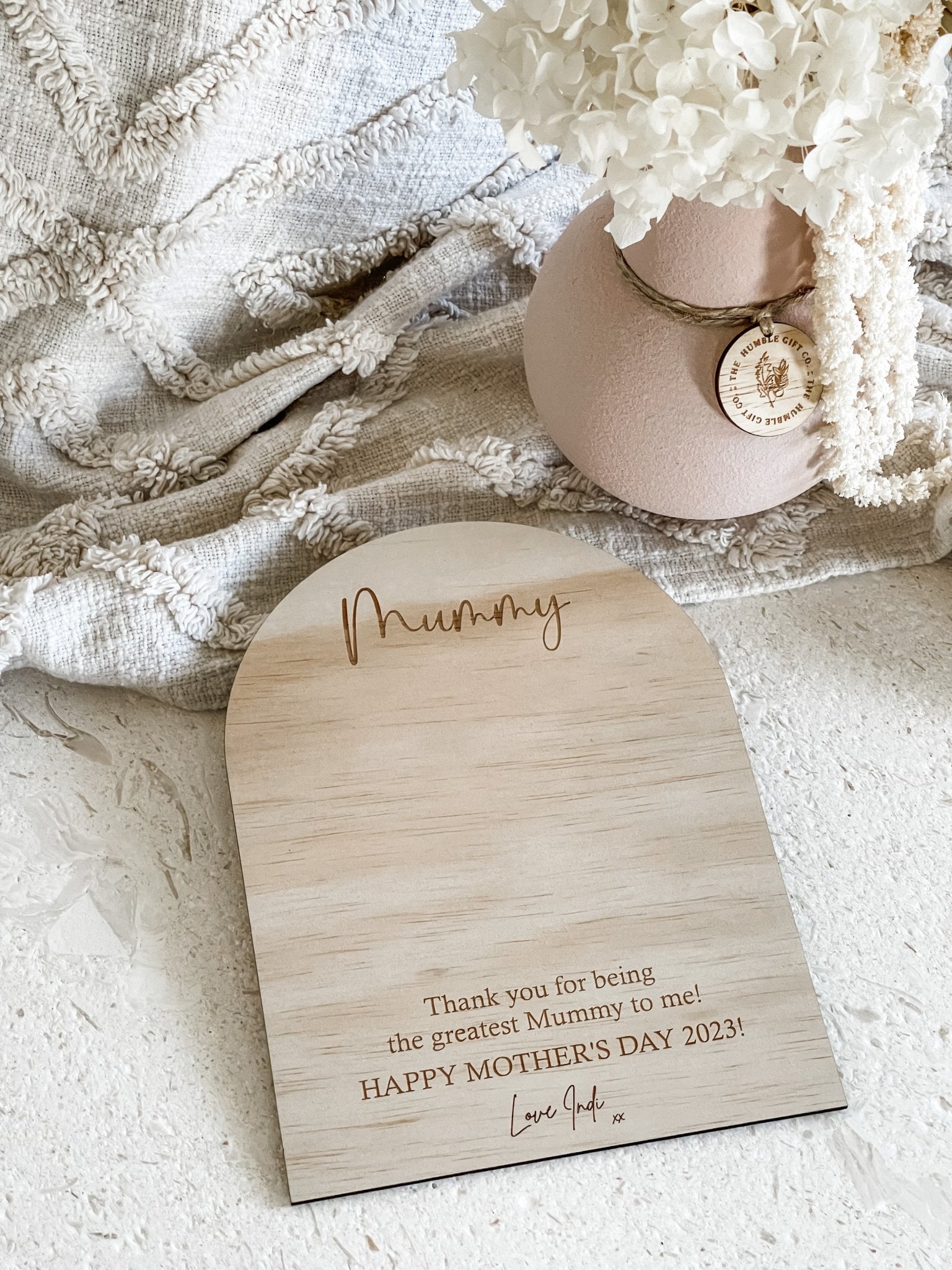 Mother’s Day Handprint Plaque - The Humble Gift Co.