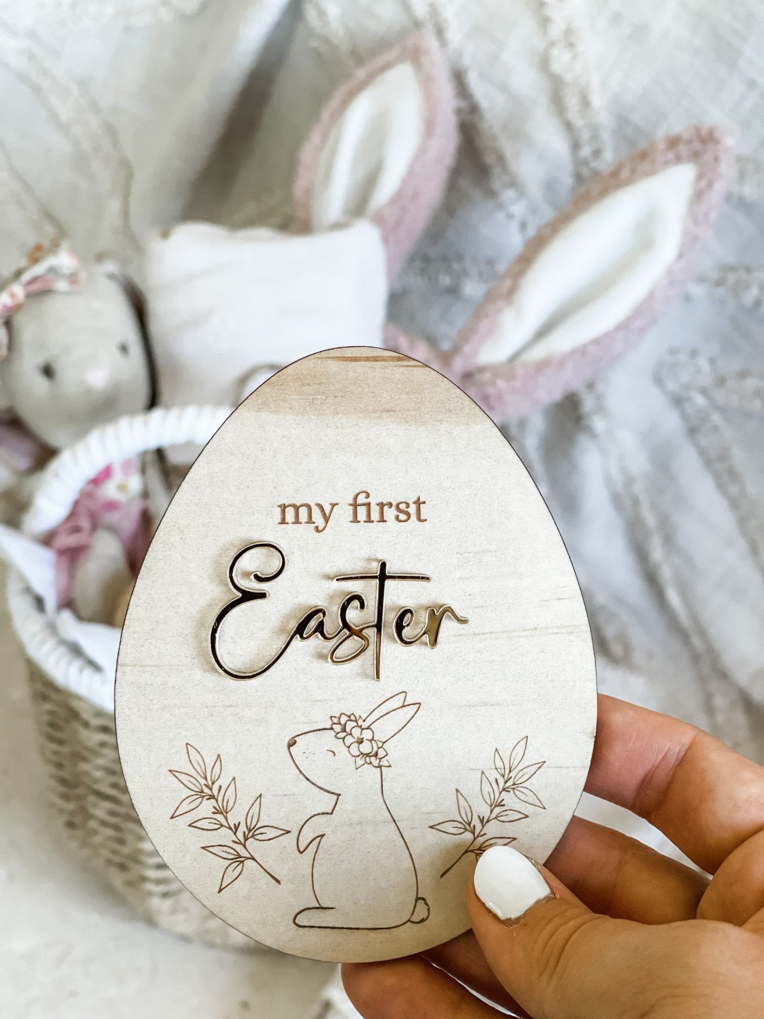 My First Easter Egg with Flower Crown - The Humble Gift Co.