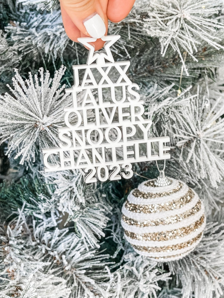 Name Tree Ornament - The Humble Gift Co.