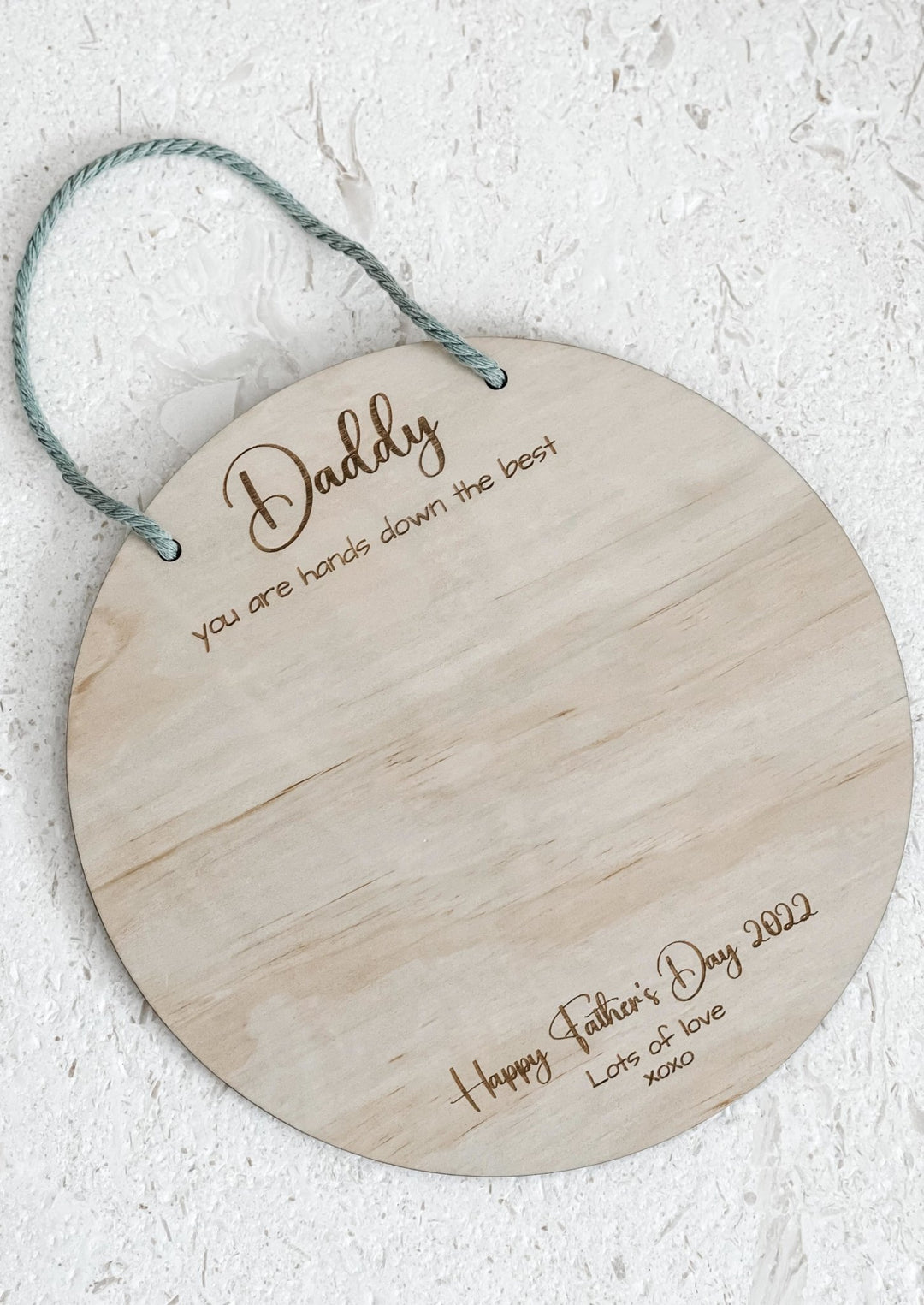 Personalised Handprint Plaque for Dad - The Humble Gift Co.