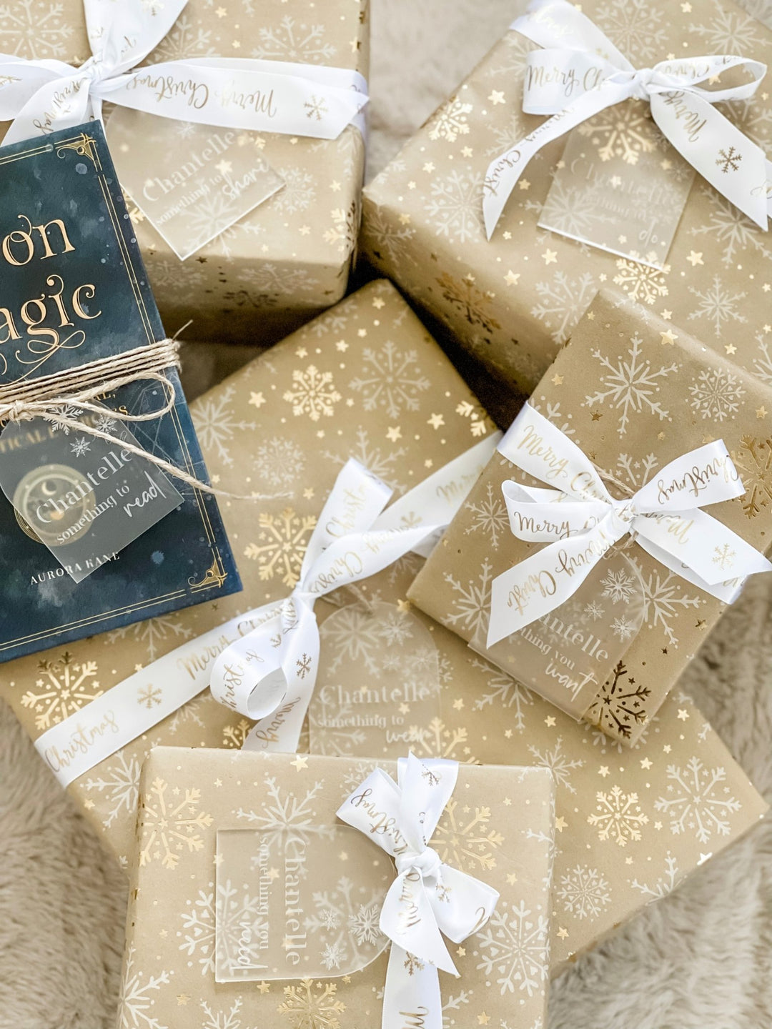 Personalised Mindful Gifting Tags - Frosted Clear Acrylic - The Humble Gift Co.