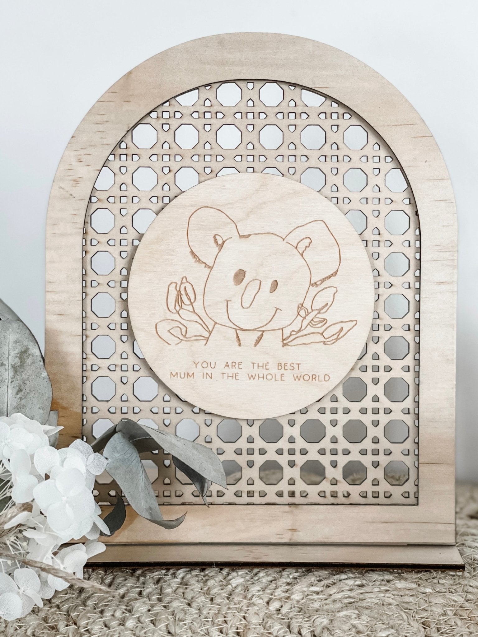 Custom Rattan Frames Personalised Rattan Arch | Custom Rattan Decor – The Humble Gift Co.