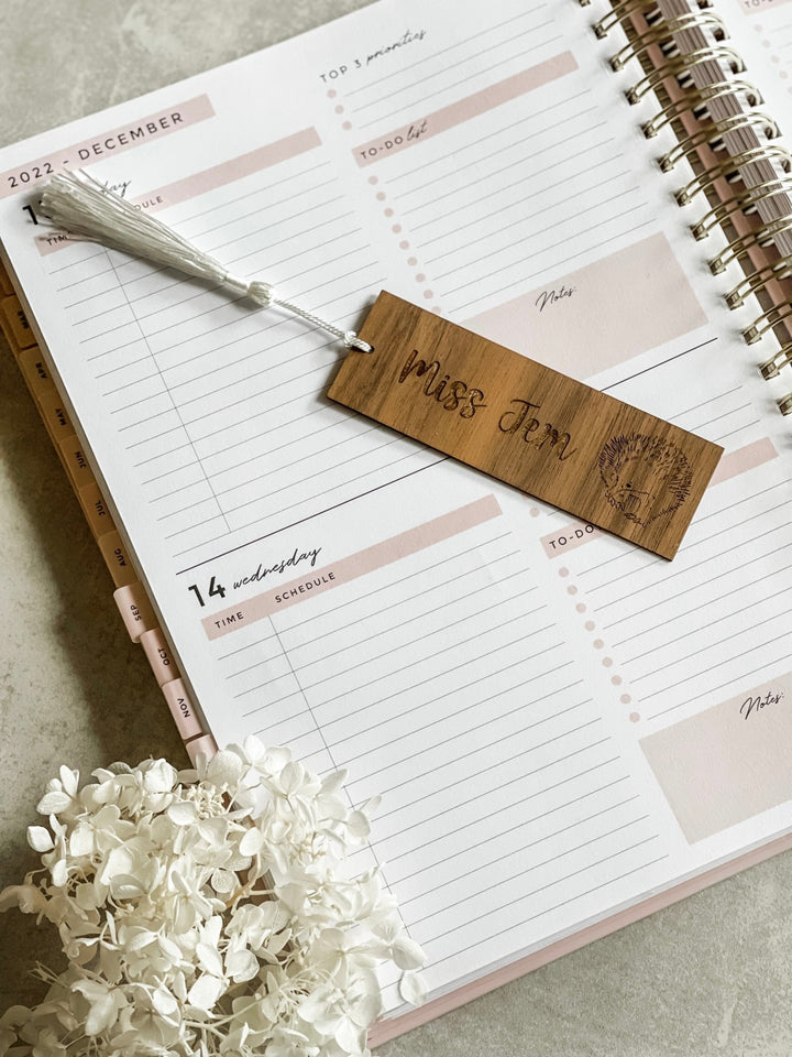 Personalised Walnut Bookmark - The Humble Gift Co.