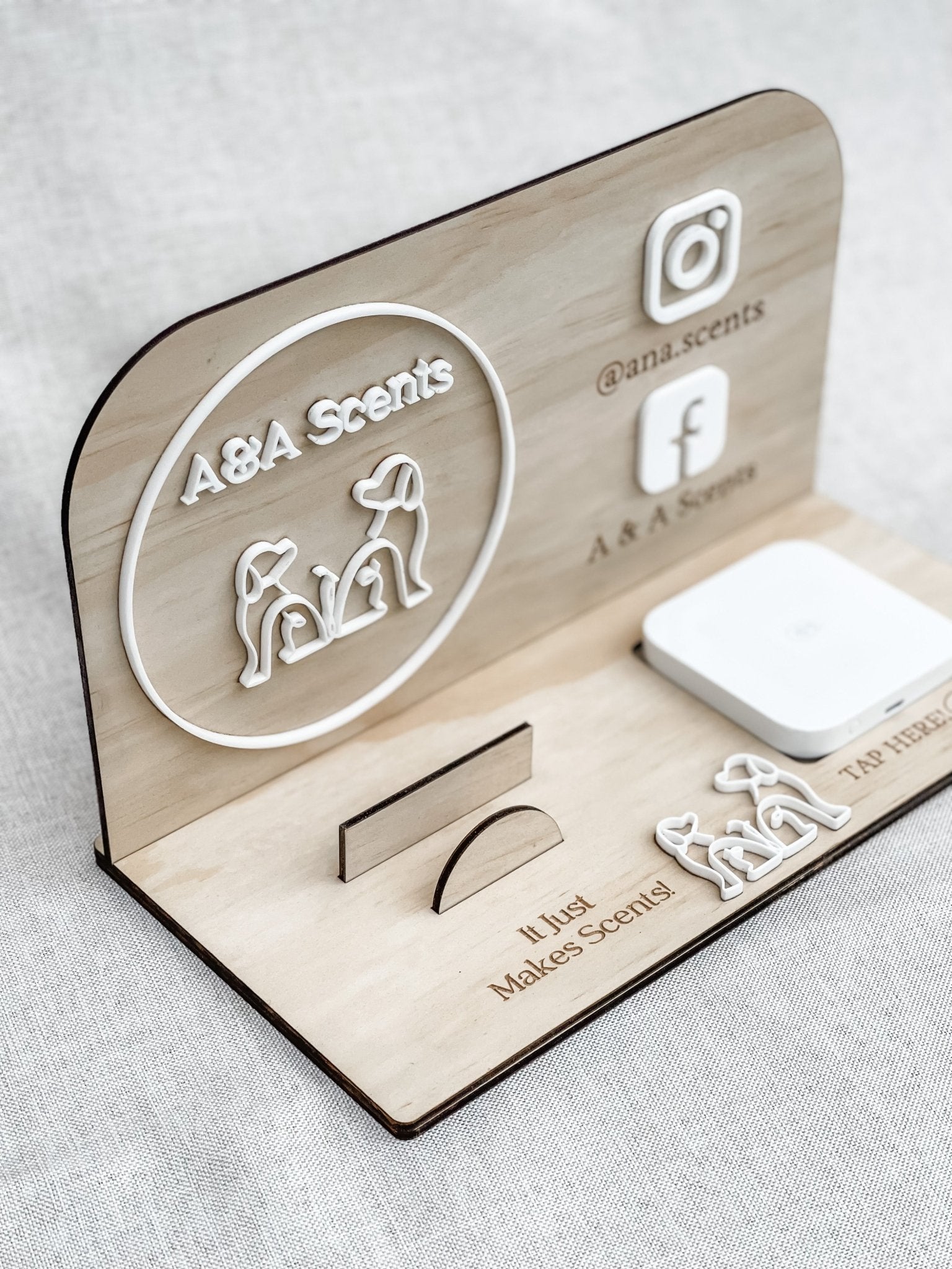 Plywood with Acrylic Features - Square Reader Stand - The Humble Gift Co.