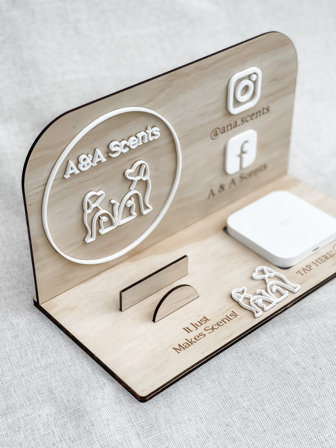 Plywood and Acrylic Square Reader Stand | Square Doc Holder | Socials ...