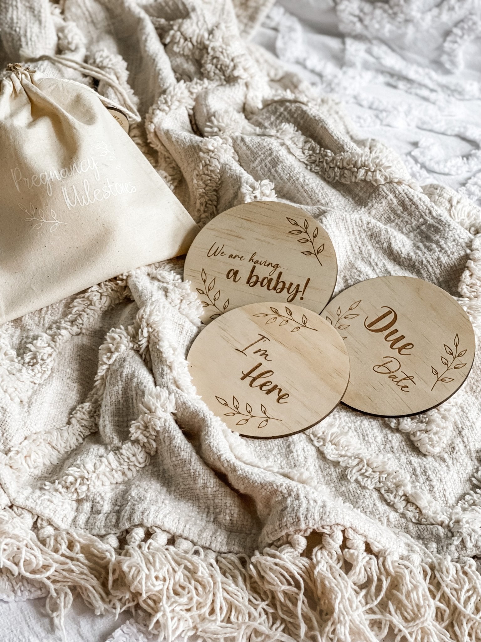 Pregnancy Milestone Discs - Little Leaf Design - The Humble Gift Co.