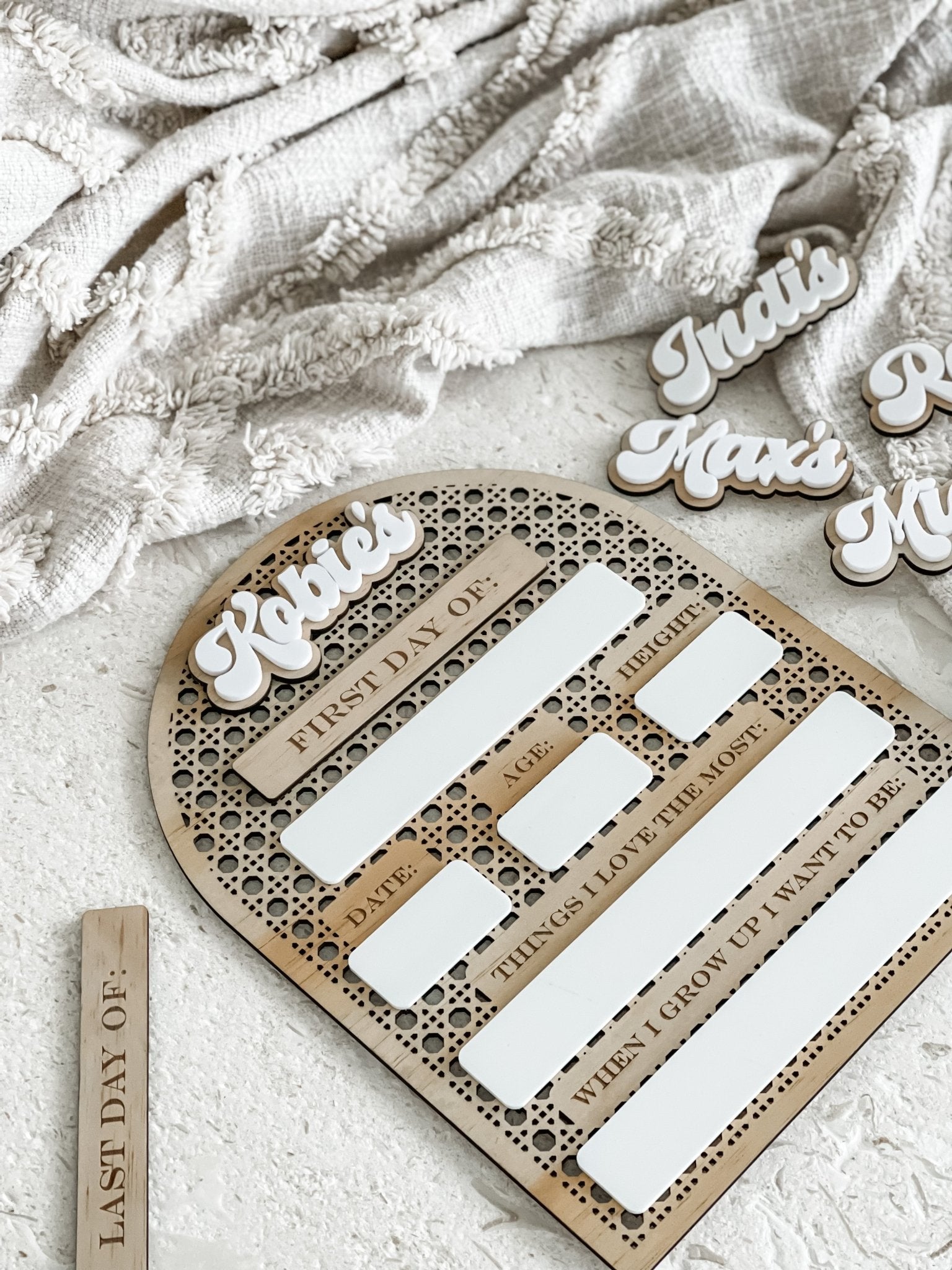 Rattan Arch Family Journey Board - The Humble Gift Co.