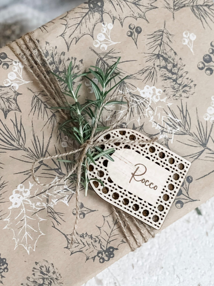 Rattan Gift Tag - The Humble Gift Co.
