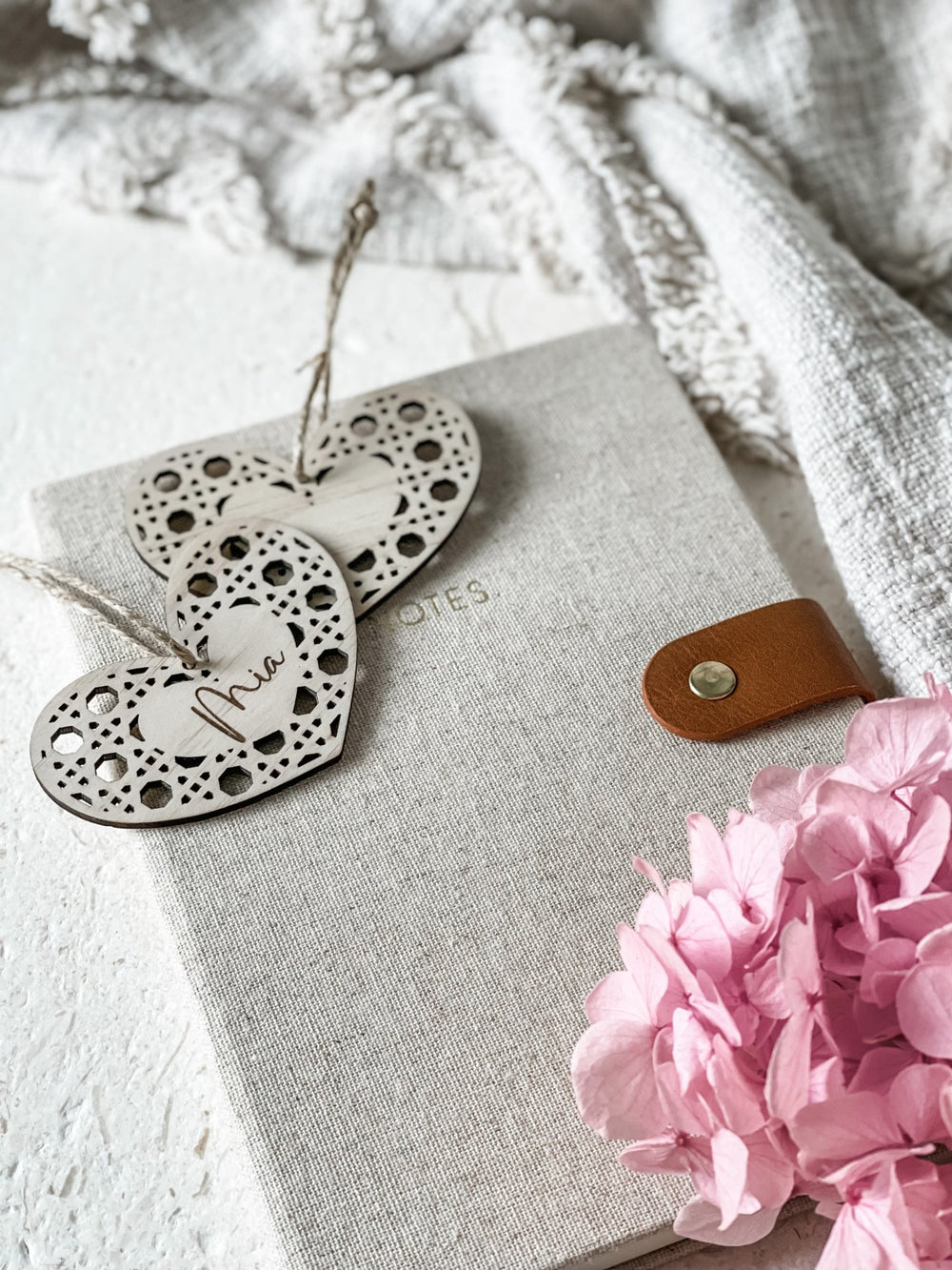 Rattan Heart Tags - The Humble Gift Co.