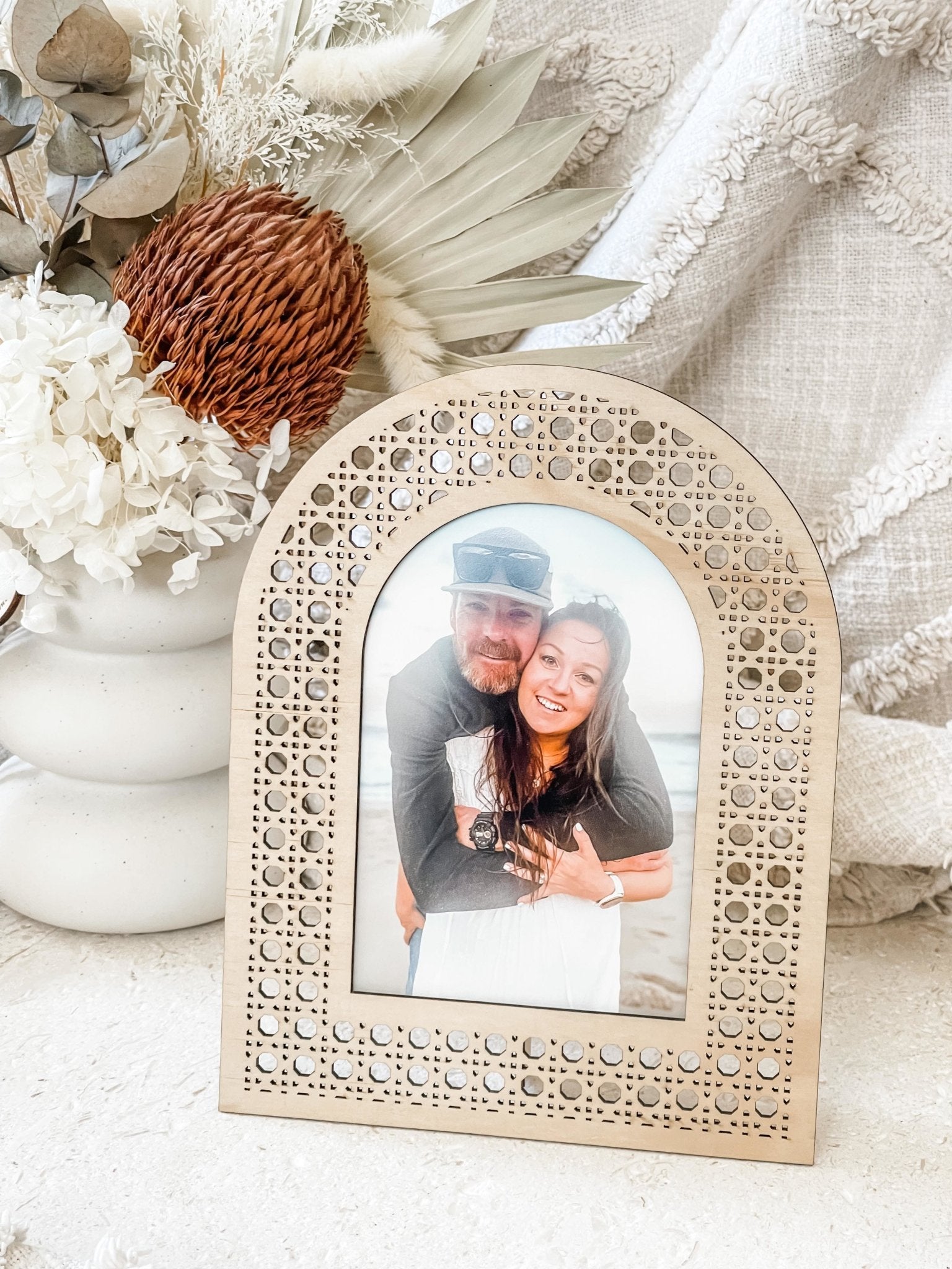Rattan Picture Frame - The Humble Gift Co.