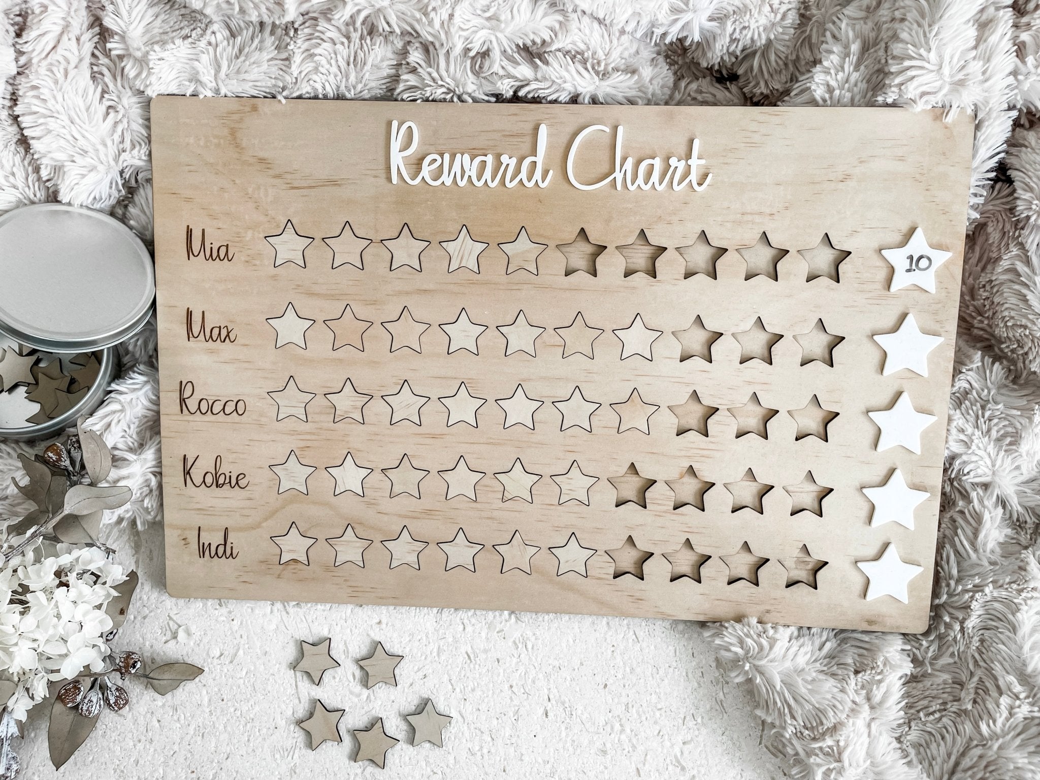 Rewards Chart for Multiple Children - The Humble Gift Co.