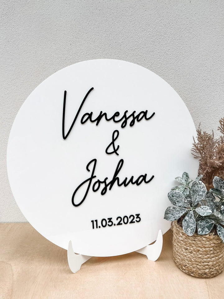 Round Acrylic Welcome Sign - The Humble Gift Co.