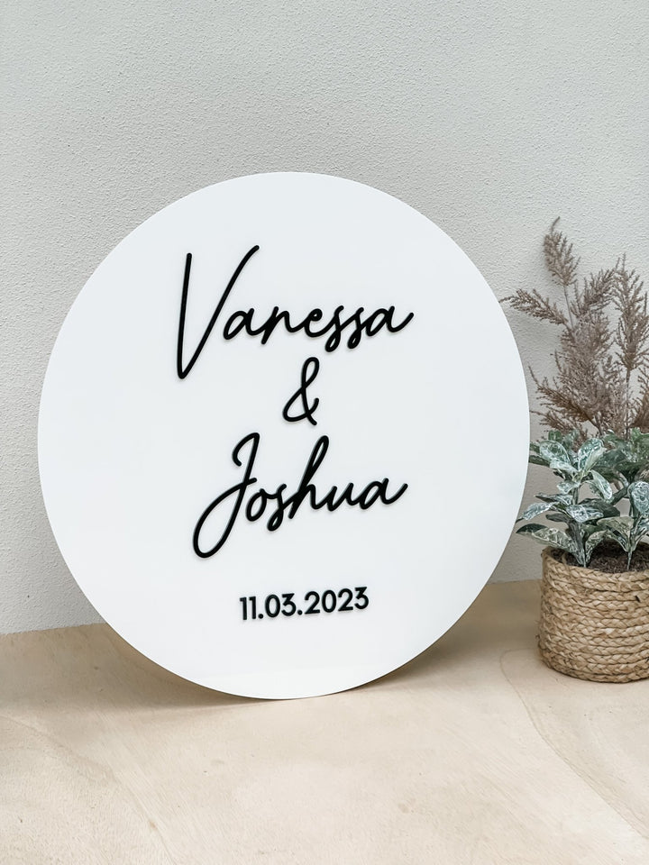 Round Acrylic Welcome Sign - The Humble Gift Co.