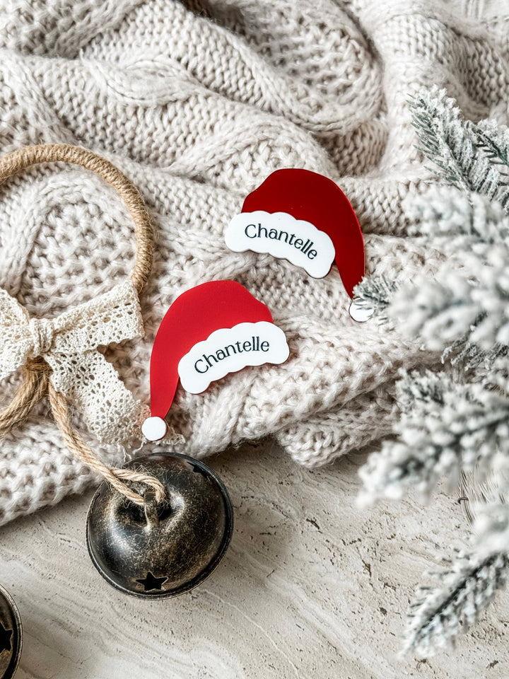 Santa Hat Name Badge - The Humble Gift Co.