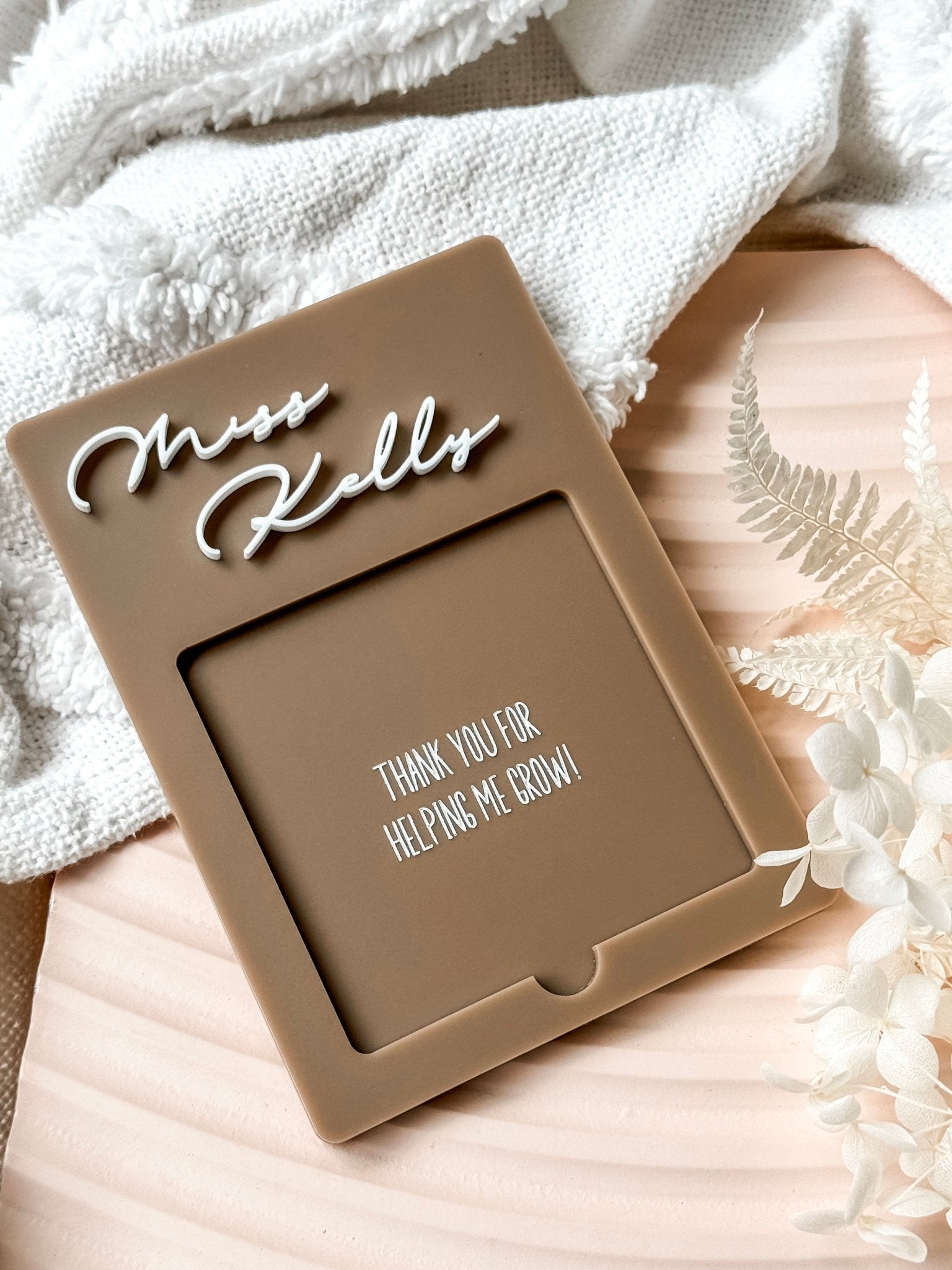 Notepad Gift Acrylic Notepad Holder | Personalised Notepad Holder | Teacher's Gifts ...