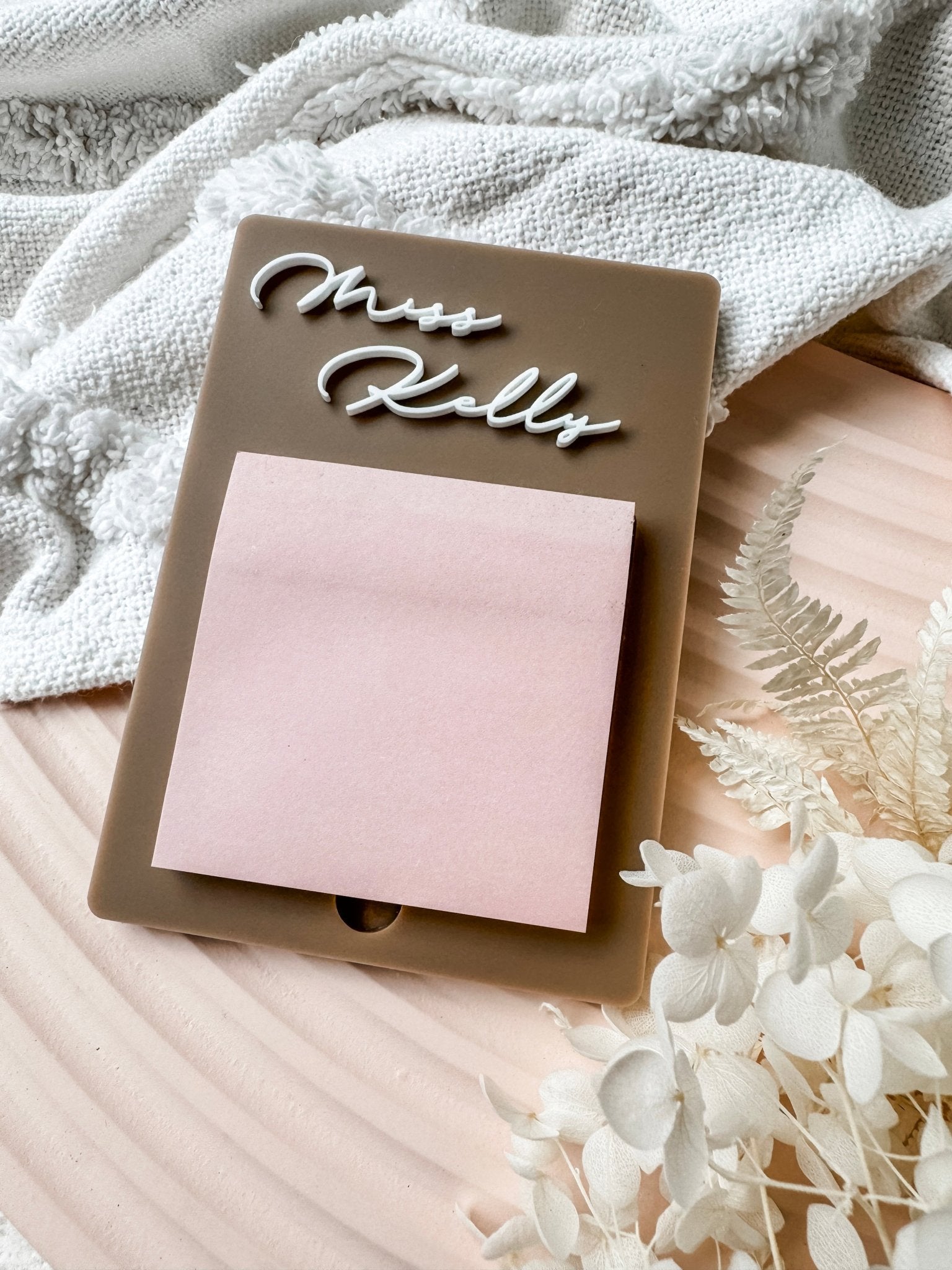 Notepad Gift Acrylic Notepad Holder | Personalised Notepad Holder | Teacher's Gifts ...