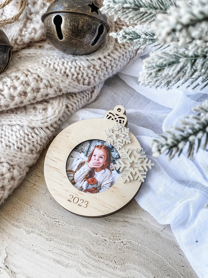 Snowflake Photo Ornament - The Humble Gift Co.