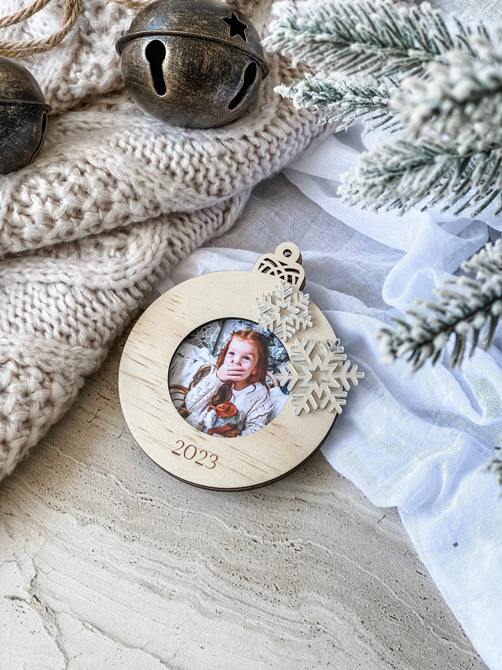 Snowflake Photo Ornament - The Humble Gift Co.