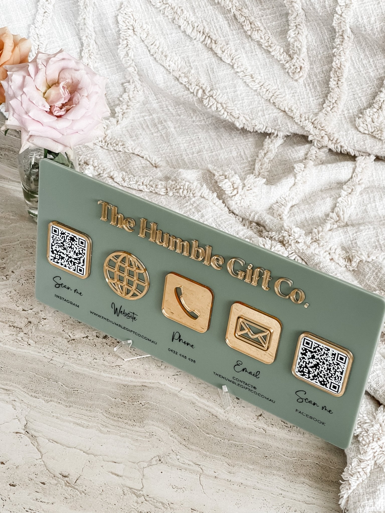 Social Media Sign - The Humble Gift Co.