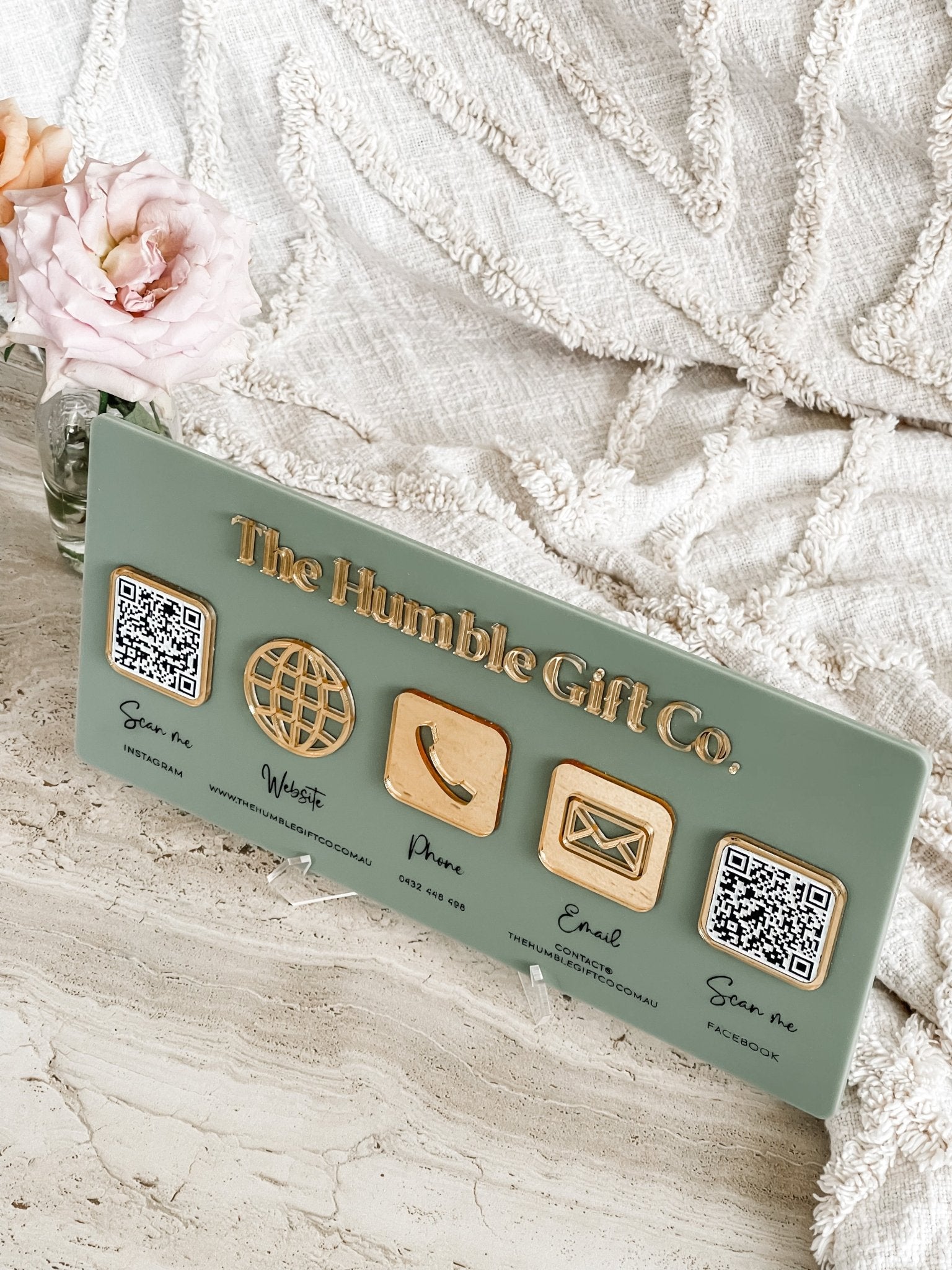 Social Media Sign - The Humble Gift Co.