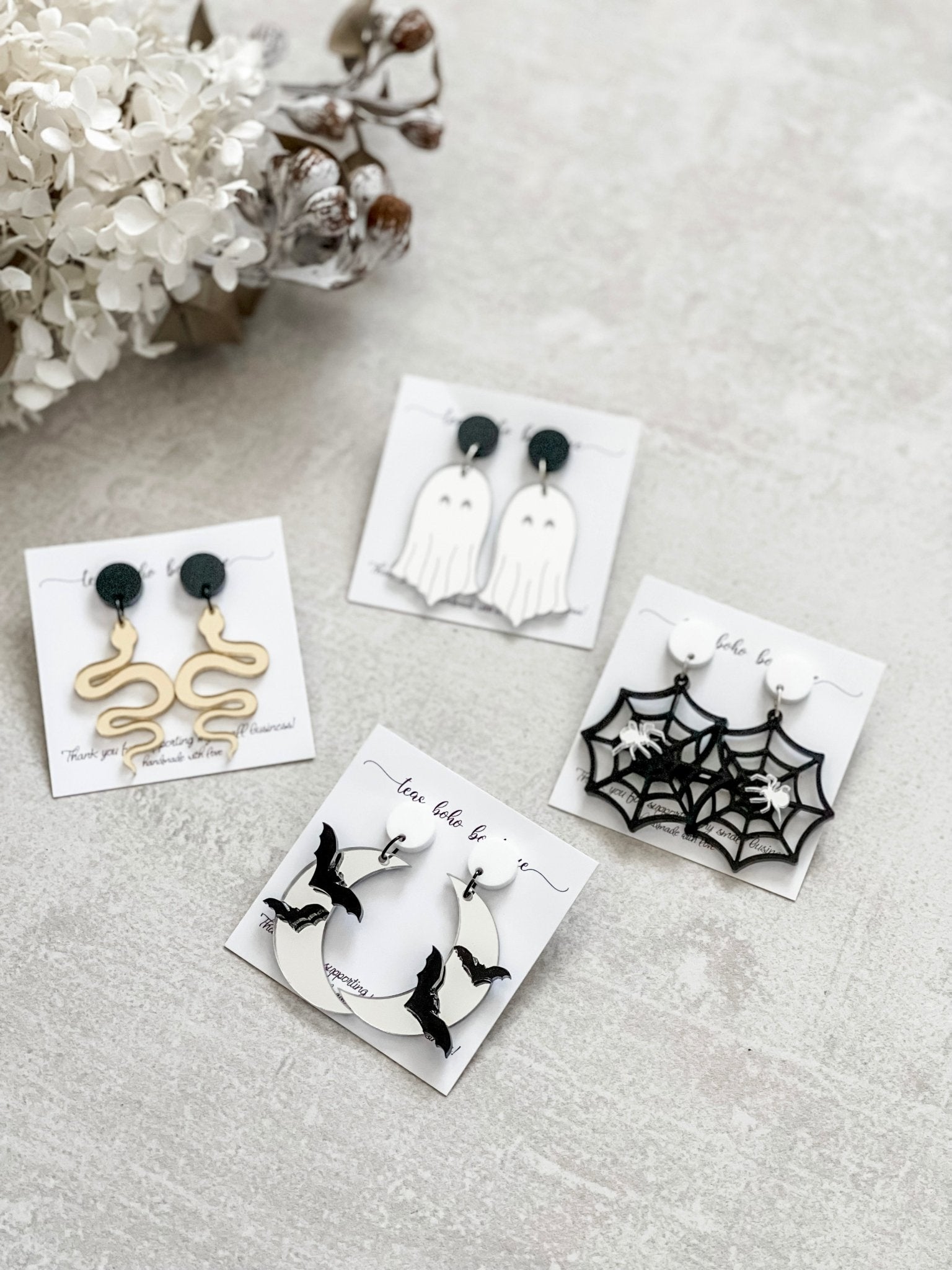 Spider Web Earrings - The Humble Gift Co.