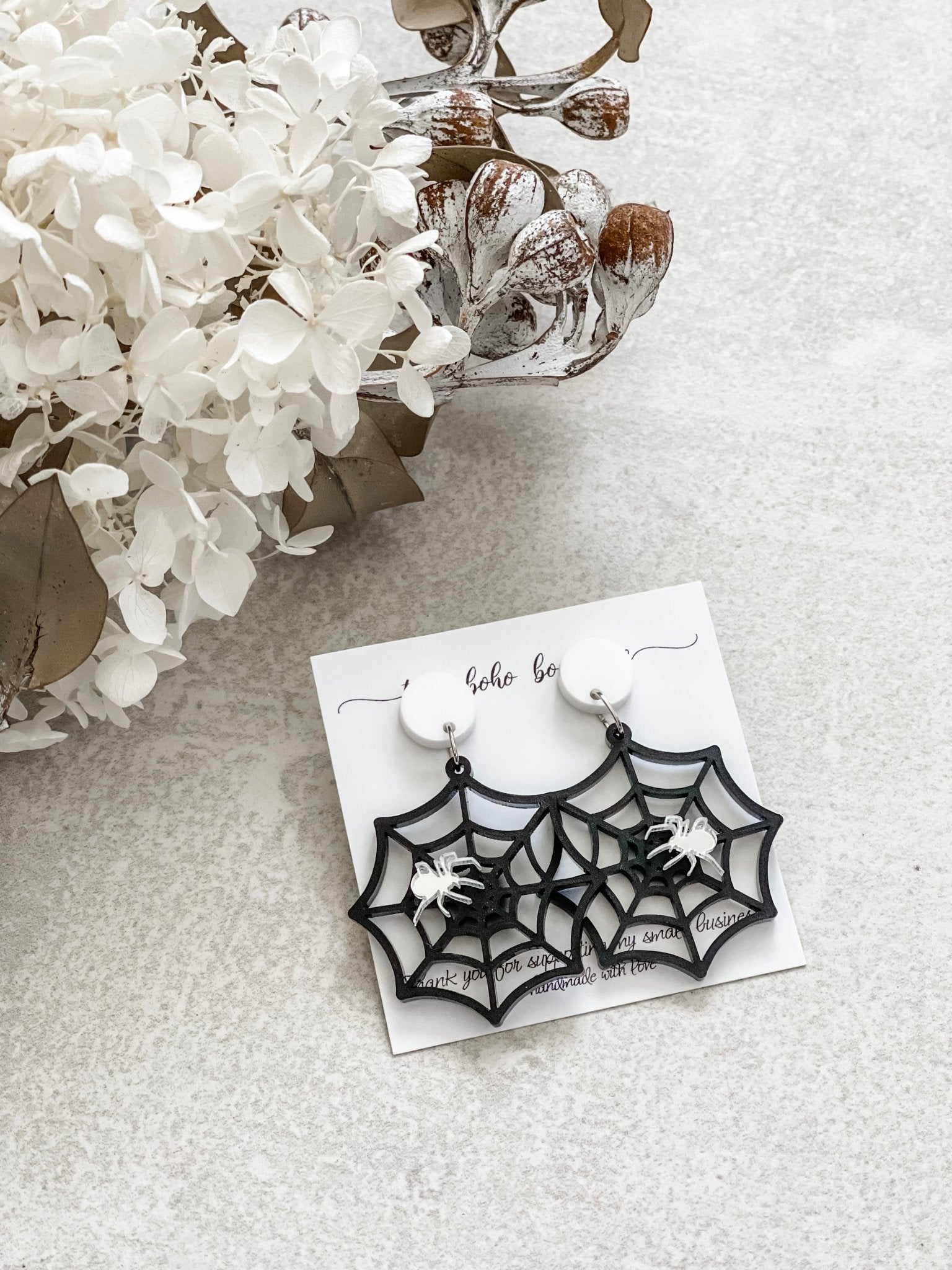 Spider Web Earrings - The Humble Gift Co.