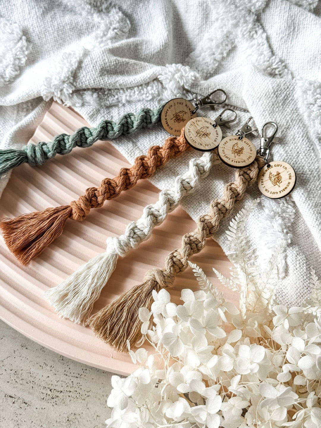 Spiral Macrame Keychain - The Humble Gift Co.