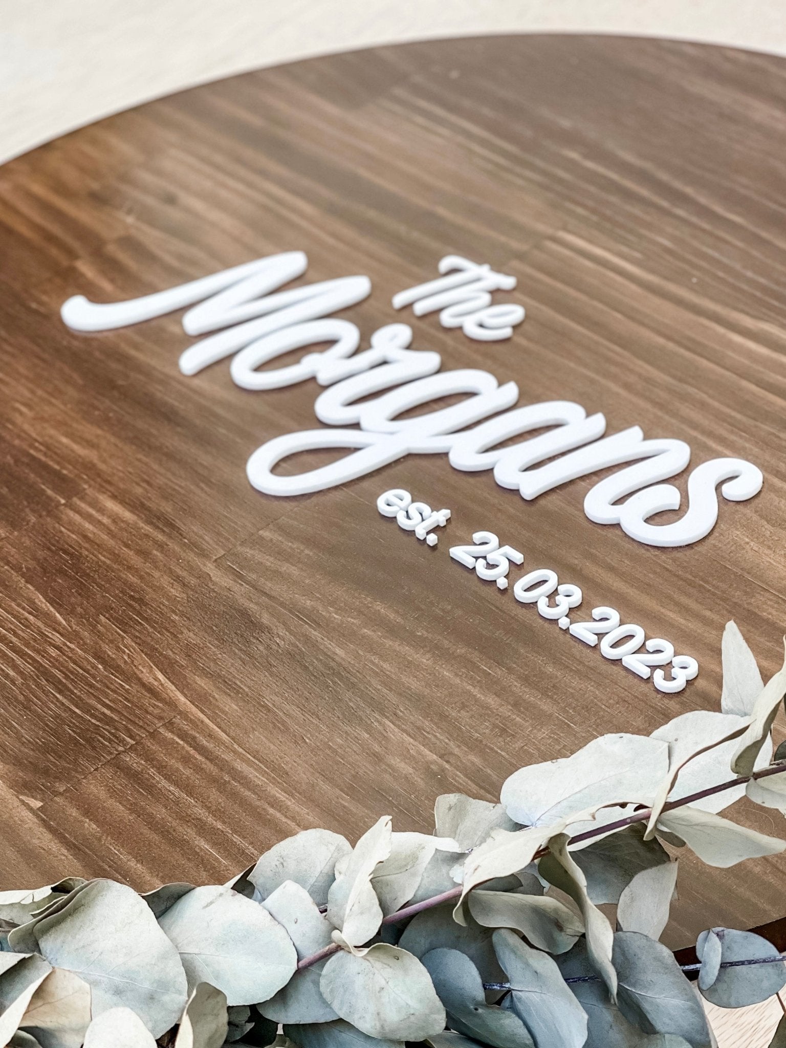 Stained Wedding Sign - The Humble Gift Co.